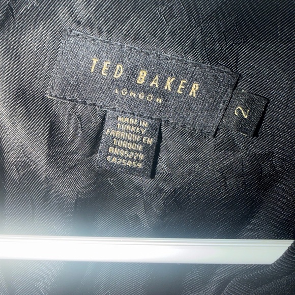 Ted Baker Black V-Neck Midi Dress - Picture 5 of 10